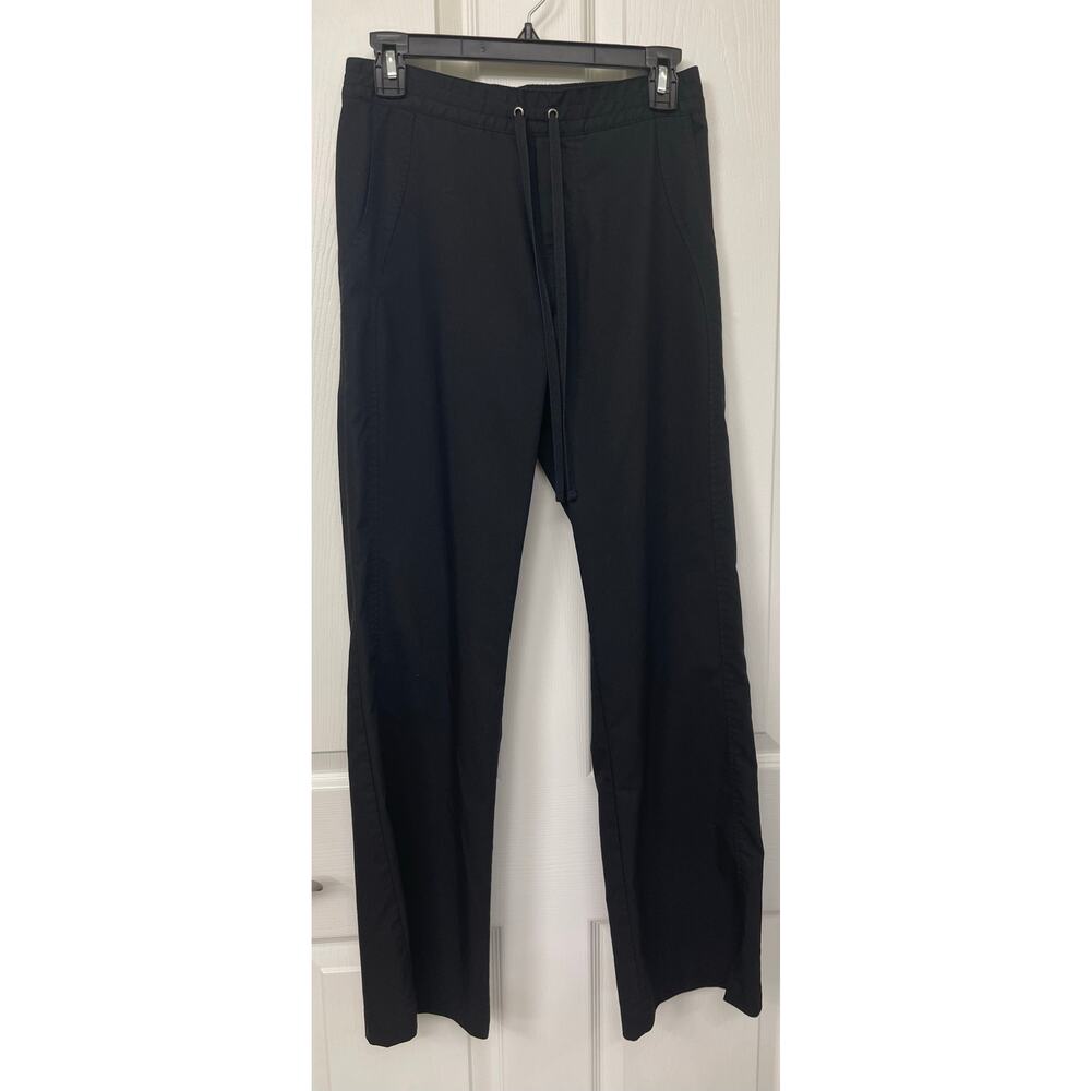 Purple label XS black medical pants drawstring waist scrubs